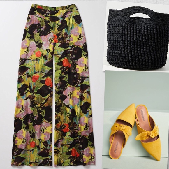 Anthropologie Pants - LEIFNOTES Anthropologie Dahlia Palazzo Pants SZ 4